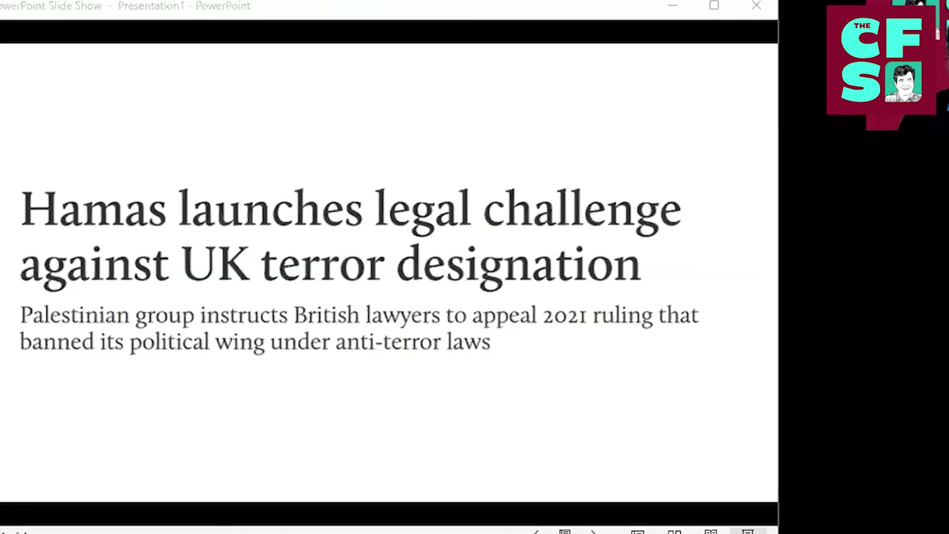 The Case for De-Proscribing Hamas